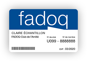 Carte FADOQ