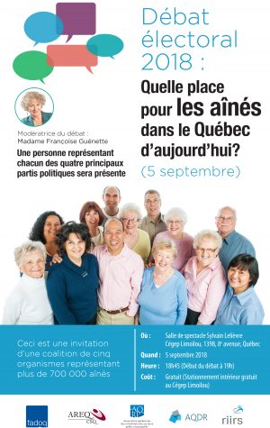 Débat électoral - Pour un Québec digne de ses aînés