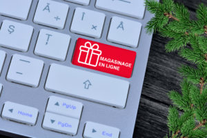 magasinage de Noël en ligne