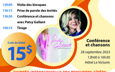 JOURNÉE INTERNATIONALE DES PERSONNES AÎNÉES