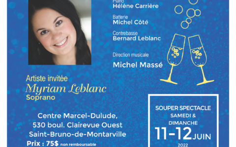 Souper spectacle HOMMAGE avec Myriam Leblanc