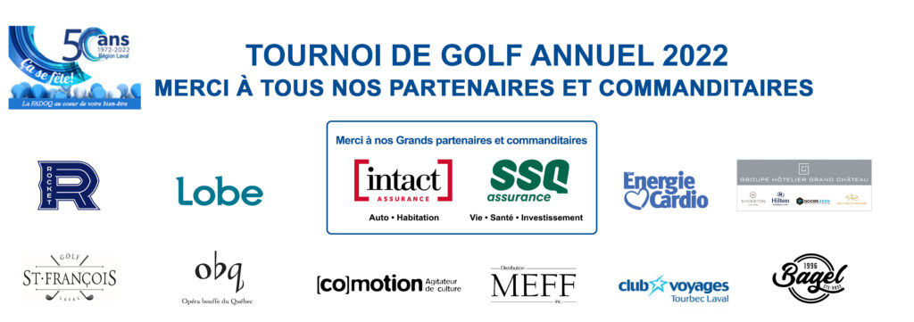 tournoi de Golf commanditaires 2022