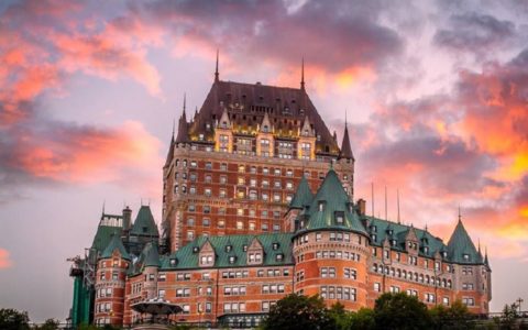 The Château Frontenac and the visit of the Parliament of Quebec