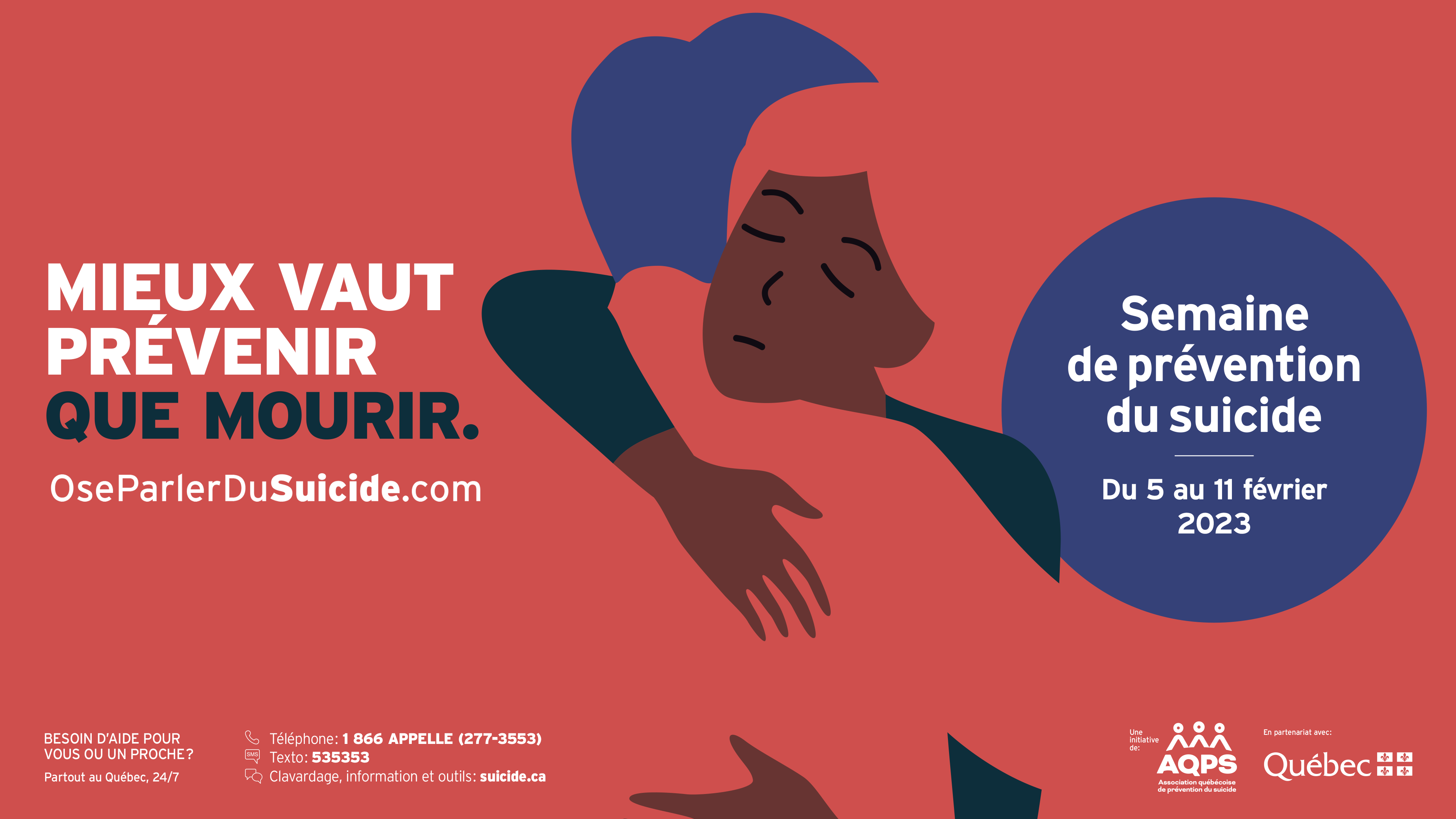 Semaine nationale de prévention du suicide « Mieux vaut prévenir que mourir! » Actualités