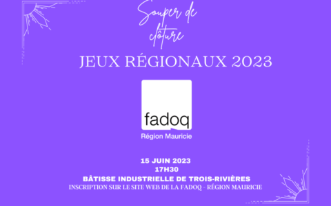 Souper de clôture des jeux régionaux 2023