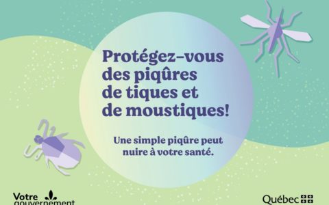 Cet été, protégez-vous des piqûres de moustiques et de tiques!