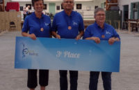 L'équipe de Richard Lavertu a remporté la médaille de bronze à la pétanque.