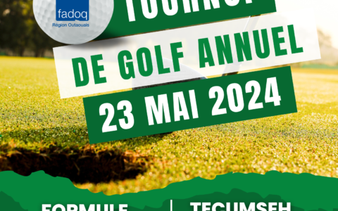 Tournoi de golf FADOQ - Région Outaouais : 23 mai 2024