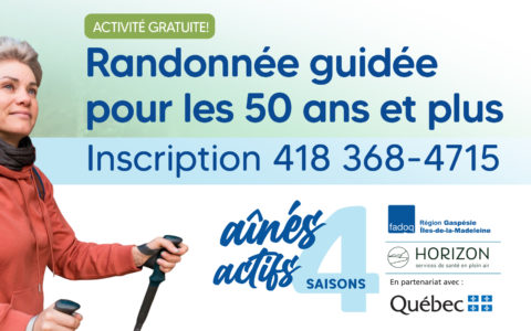 Randonnée guidée pour les 50 ans et plus