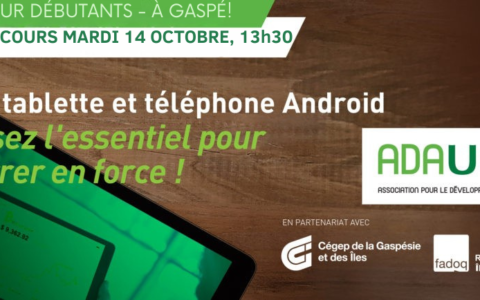 Ateliers de téléphones (cellulaire) et tablettes