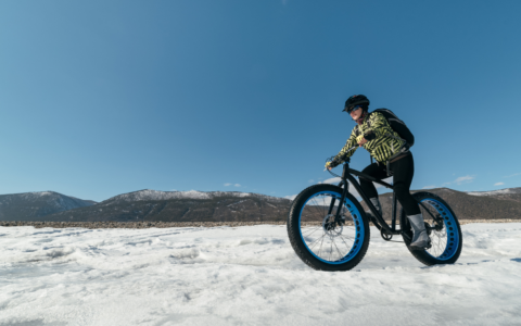 Sortie en vélo de neige