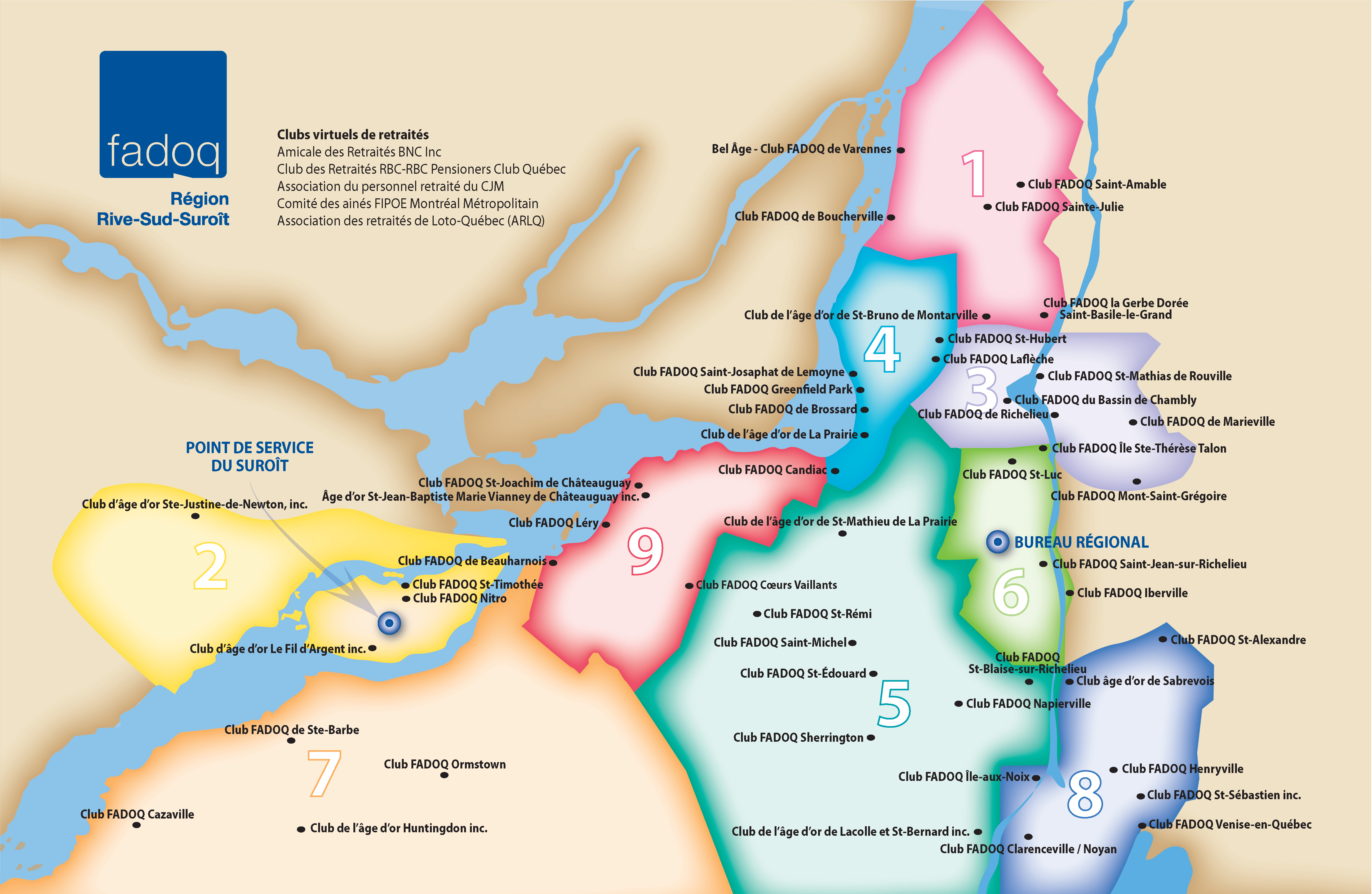 Carte région