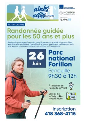 Randonnée guidée pour les 50 ans et plus