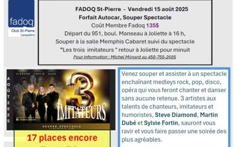 Souper spectacle - sortie en autocar