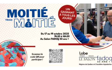 Tirage moitié-moitié du Salon FADOQ 2025