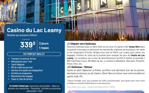 Casino du Lac Leamy / Club FADOQ Lavaltrie