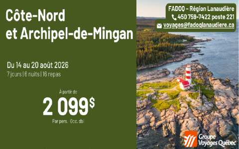 Visitez la Côte-Nord et l'Archipel-de-Mingan