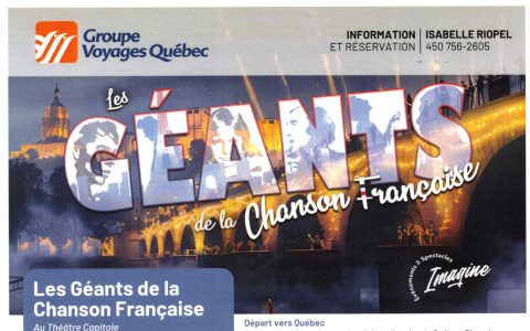 Les GÉANTS de la chanson Française / Club St-Ambroise-de-Kildare