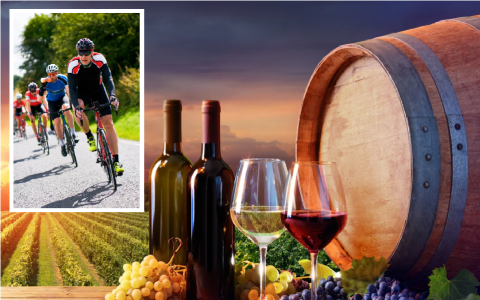 Sortie de vélo suivi d’un accord mets et vins au vignoble Têtes au vent