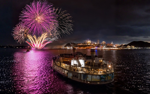 Souper croisière & feux d'artifices à Québec
