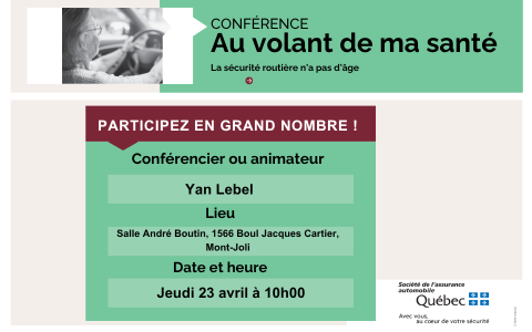 Conférence : Au volant de ma santé