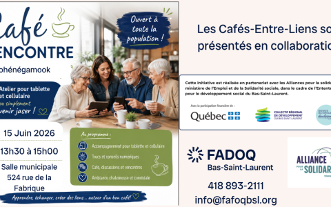 Café Rencontre Entre-Liens - Pohénégamook