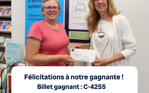 Communiqué de presse : Une gagnante pour le tirage moitié-moitié des Jeux régionau...