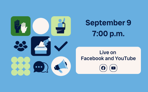 Watch the FADOQ election debate on September 9