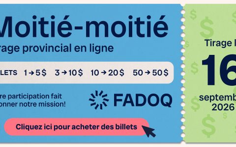 Courez la chance de gagner gros grâce au tirage moitié-moitié provincial!