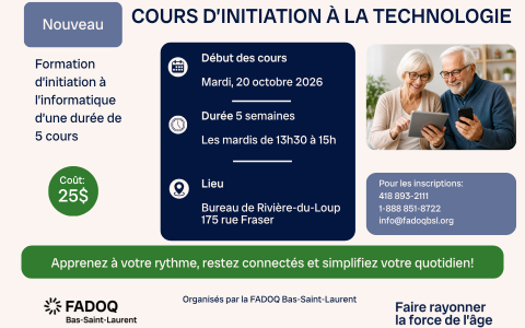 Cours d'initiation à la technologie - Rivière-du-Loup