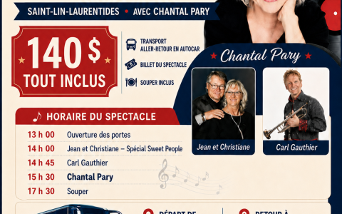 Souper-spectacle nostalgie avec Chantal Pary