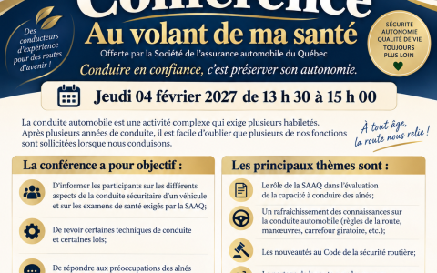 Conférence : Au volant de ma santé