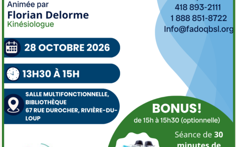 Conférence : La motivation - rivière-du-Loup - 28 Octobre 2026