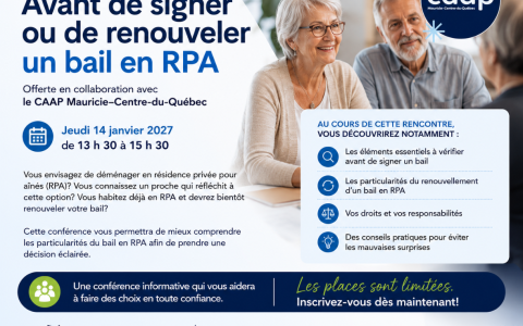 Conférence CAAP Avant de signer un bail en RPA