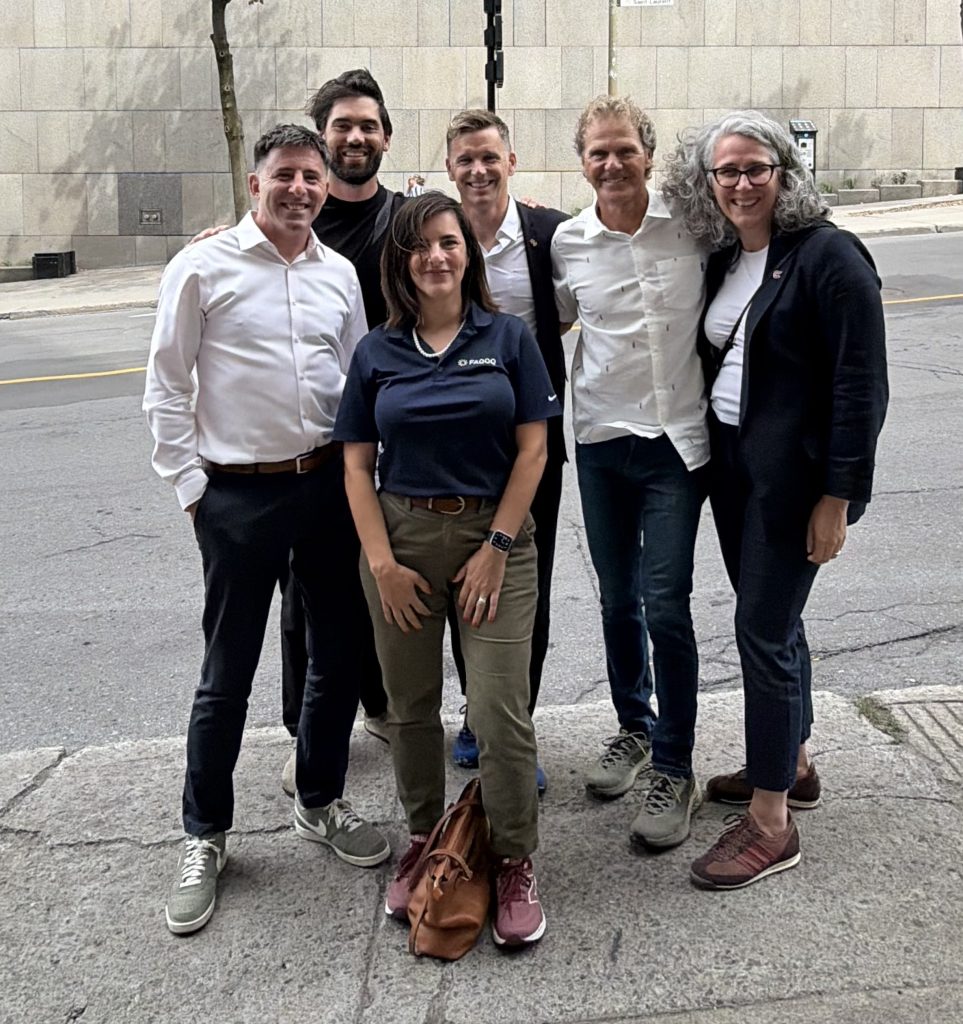 Sébastien Théberge, Laurent Duvernay-Tardif, Jacinthe Roy, Bruno Marchand, Pierre Lavoie et Geneviève Paquette.