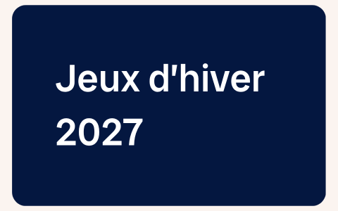 Jeux d'hiver 2027