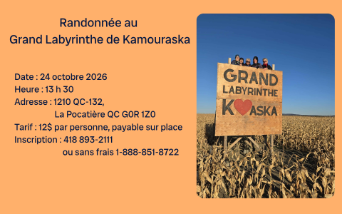 Randonnée au Grand Labyrinthe de Kamouraska